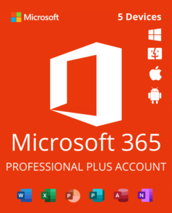 Microsoft 365 Professional Plus Account 5 Devices - 1 Year subscription ...