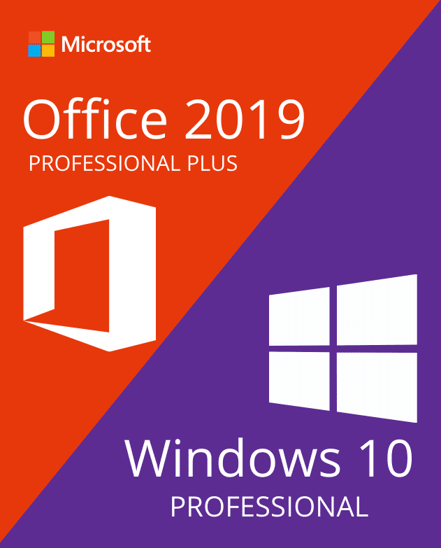 Windows 10 Professional + Office 2019 Professional Plus - Bundle