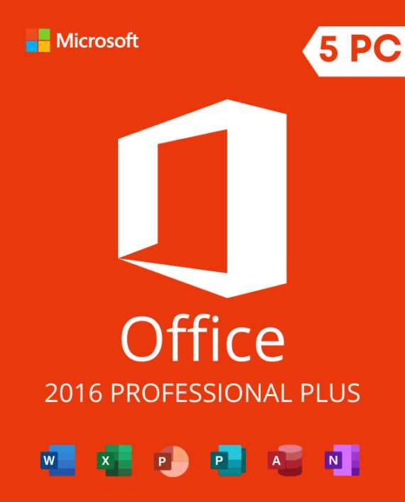 Office 2016 Professional plus 5 pc