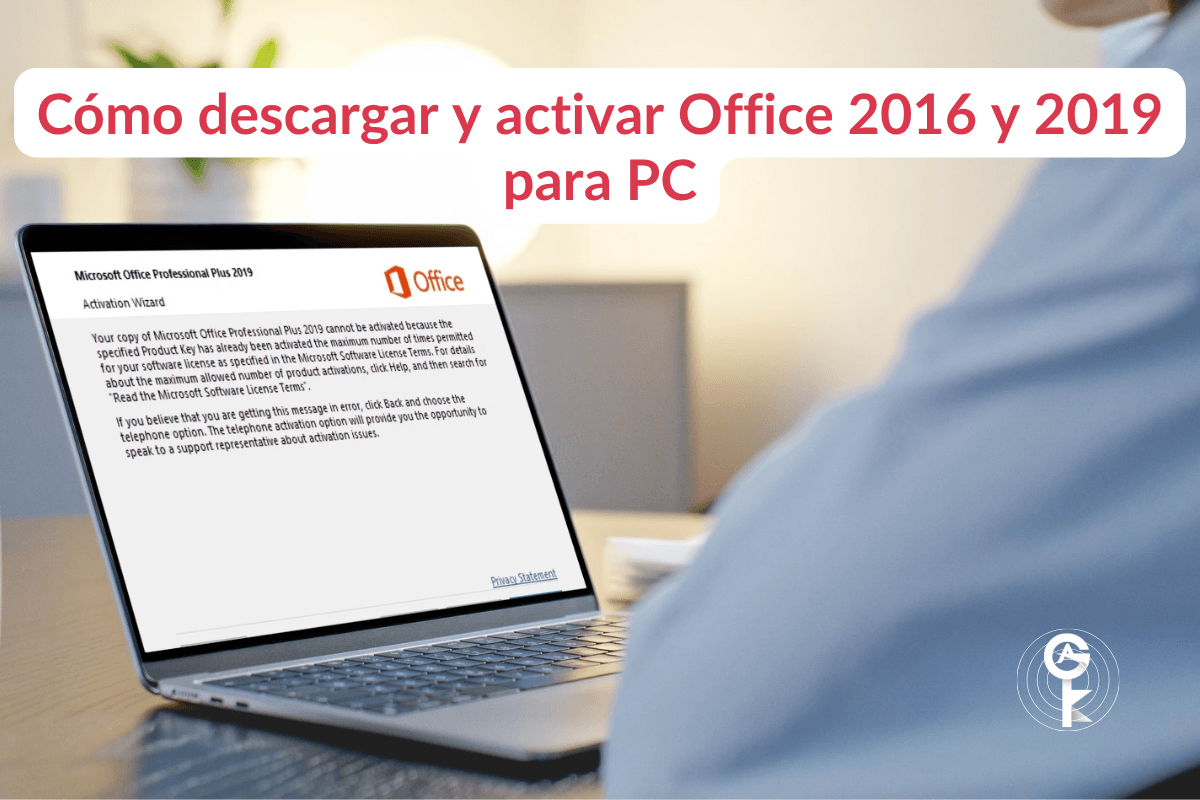 activar Office 2019 y 2016 para PC