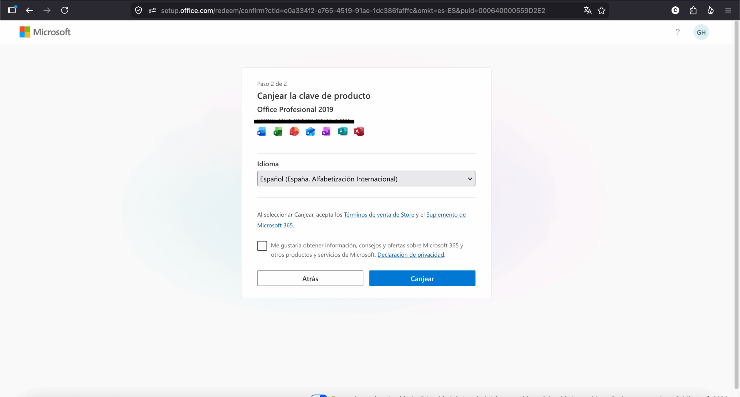 activar office 2019