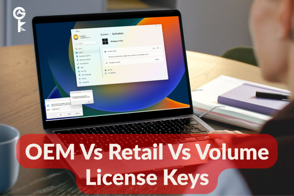 Claves de licencia OEM, minoristas y por volumen