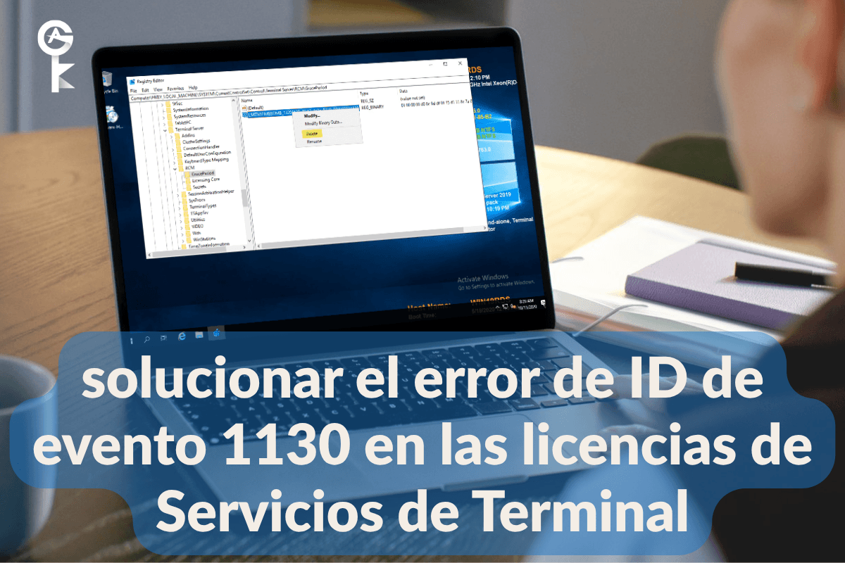 solucionar el error de ID de evento 1130 en las licencias de Servicios de Terminal